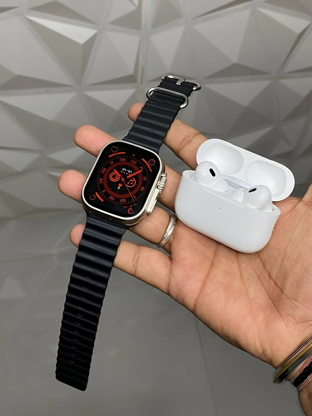 U-8 Smart Watch With FREE Earpods-Pro